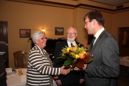 Verabschiedung unseres langjährigen Vorsitzenden Meinert Behrens und seiner Frau Bärbel durch unseren neuen 1. Vorsitzenden Hans- Hermann Schweers